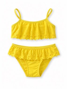 Islander Girls Yellow Two-Piece Swim Bikini